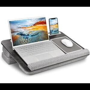 Freequeen Computer Laptop Lap Desk with Cushion And Mouse Pad.